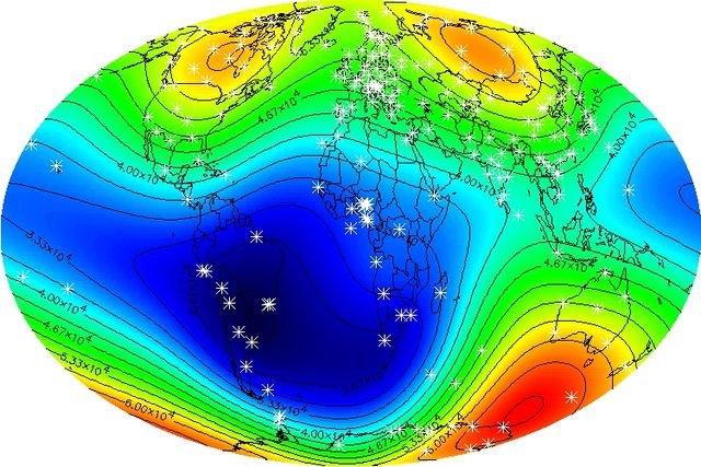 640px-Total_Magnetic_Field_for_2000 "ناسا" تحذر من ظاهرة 'الانحراف المغناطيسي' وتحديثات سريعة للظاهرة