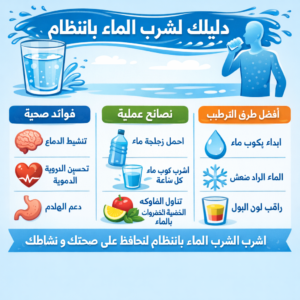 شرب الماء بانتظام