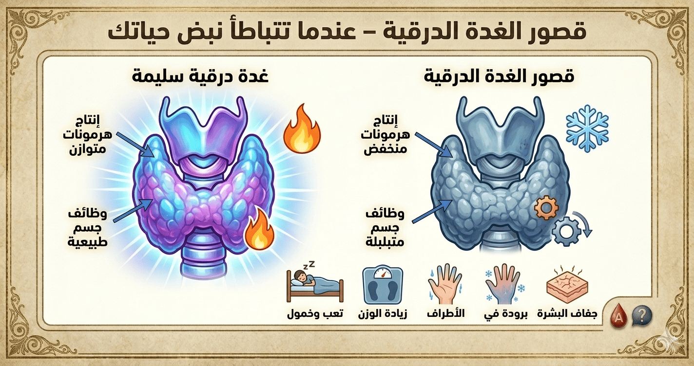 قصور الغدة الدرقية – عندما تتباطأ نبض حياتك