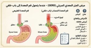 مرض الجزر المعدي المريئي (GERD) – عندما يتحول فم المعدة إلى باب خلفي